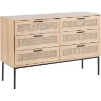 Beliani PASCO - Commode-Lichte houtkleur-Vezelplaat
