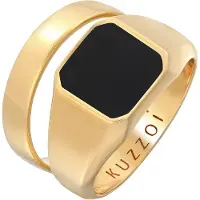 KUZZOI Ring goud / zwart