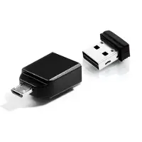 Verbatim Nano Store N GO USB-stick smartphone/tablet Zwart 32 GB USB 2.0, Micro-USB 2.0
