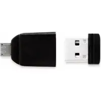 Verbatim Nano Store N GO USB-stick smartphone/tablet Zwart 32 GB USB 2.0, Micro-USB 2.0