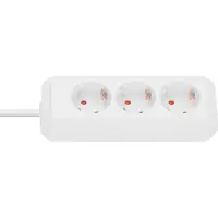 Brennenstuhl Eco-Line stopcontacten [3-voudig, wit, 3 m]