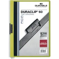Durable DURACLIP Klemmap 60 Vellen A4 Groen
