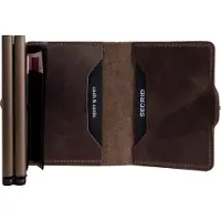 Secrid Portemonnee Secrid Miniwallet Vintage Chocolate