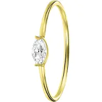 Lucardi Ring 'Klassisch' goud