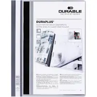 Durable Snelhechtmap Durable Duraplus A4 grijs | 25 stuks
