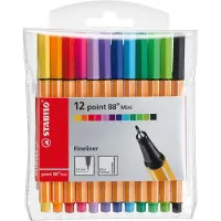 Stabilo Point 88 Mini Fineliner - Diverse kleuren Portemonnee van 12