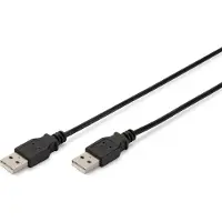 Digitus USB-kabel USB 2.0 USB-A stekker, USB-A stekker 5.00 m Zwart