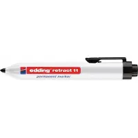 Edding Retract 11 Permanentmarker Medium Ronde punt 1,5 mm Zwart Navulbaar Waterbestendig