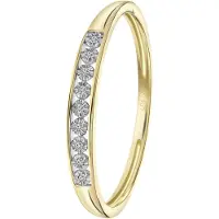 Lucardi Ring goud / transparant