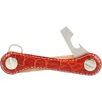 Keykeepa Sleutelhanger 'Leather ' rood