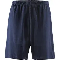 Jan Vanderstorm Korte pyjamabroek donkerblauw, Effen