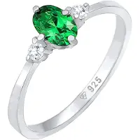 Elli Ring groen / zilver