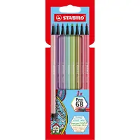 Stabilo Pen 68 - Premium Viltstift - Nieuwe Kleuren - Etui Met 8 kleuren