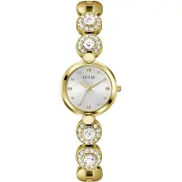 GUESS Analoog horloge 'Stardom' goud / wit