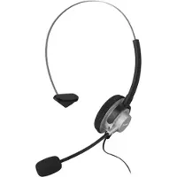Hama Telefoon On Ear headset Kabel Mono Zwart/zilver Volumeregeling