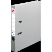 Herlitz Ordner maX.file nature plus, Rückenbr.: 50 mm, grau DIN A4, Spezialpapierbezug, Kantenschutz, aufgek