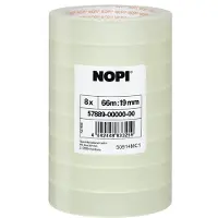TESA 57889-00000-00 Zelfklevende folie Transparant (l x b) 66 m x 19 mm 8 stuk(s)