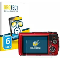 BROTECT - Screenprotector voor Olympus OM System Tough TG-7 - Folie Beschermfolie transparant 6 Stuks