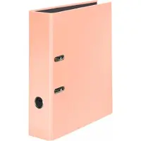 Falken Pastel Color Breed Ordner A4 80 mm Perzik 2 Ringen Karton Glanzend