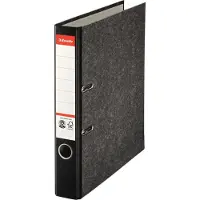 Esselte Essentials Ordner Smal A4 50 mm Zwart 2 Ringen 56997 Karton Wolkenmarmer Staand Gerecycled