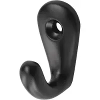 Hermeta Blackline handdoekhaak - zwart - 0557-70E