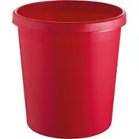 Helit Afvalbak - 18 liter - Kunststof - Rood - dxh 310x320 mm