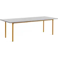 HAY Tafel Two-Colour Ochre Powder Coated Steel Frame Light Grey L240 x W90 x H74 cm