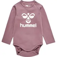 Hummel Rompertje/body 'Flips' mauve / wit