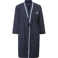 Jan Vanderstorm Badjas lang 'Trifred' donkerblauw / wit