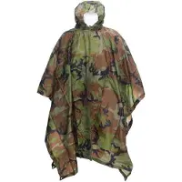 101 Inc Fostex ripstop poncho woodland camo