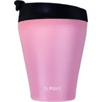 FLASKE Koffiebeker Coffee Cup 200ML - Flower - RVS Koffiebeker to Go van 200ML