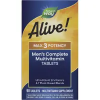 Nature'S Way Alive! Max3 Daily Men’s MultiVitamin (90 Tabletten) - vitamines, multivitamines - multivitamines