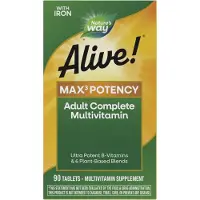 Nature'S Way - Alive! Max3 Potentie Multivitamine (90 Tabletten)
