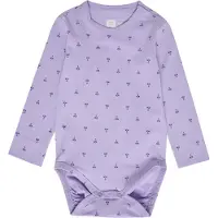 Hummel Rompertje/body 'Beesy' aubergine / lavendel