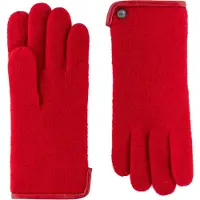 Roeckl Vingerhandschoenen 'FELTED WOOL' rood / bloedrood / wijnrood / karmijnrood / kersrood / vuurrood / knalrood / lichtrood / donkerrood