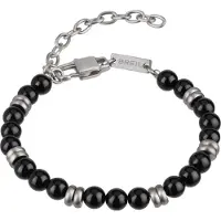 Breil Armband zwart / zilver