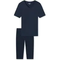 Schiesser Korte pyjama 'UNCOVER Night' donkerblauw