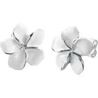 Elli Oorbellen 'Frangipani Blüte' zilver