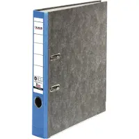 Falken Smal Ordner A4 50 mm Blauw 2 Ringen S50 Karton Wolkenmarmer