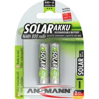 Ansmann Zonnebatterij NiMH Mignon (AA) met 800 mAh en maxE-technologie - 2 stuks