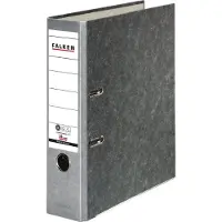 Falken Breed Ordner A4 80 mm Grijs 2 Ringen 10311975 Karton Wolkenmarmer