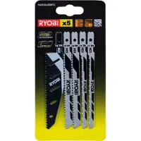 Ryobi RAK05JSBFC 5-teiliges Stichsägeblatt-Set