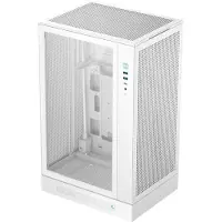 DeepCool PC Case (Power Supply Not Included) - - CH270 Digital - Mini Tower - M-ATX Form Factor - 1x120mm RGB Included + Digital Display - White