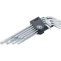 Bgs Schroevendraaiers, Hoeksleutelset lang T-profiel (voor Torx) T10 - T50 9 stuks. (T-profiel)