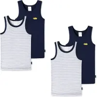 Schiesser Onderhemd navy / geel / wit