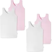 Schiesser Onderhemd pink / wit