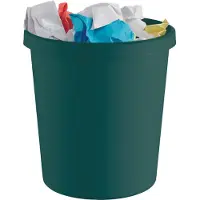 Helit H6405852 Prullenbak "the green german", 18 liter, groen