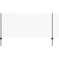 vidaXL zeshoekig gaasgek met palen 100 x 1 m PVC-Coated Staal Groen
