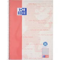 Oxford Schrijfblok A4+ Geruit Spiraalbinding Geperforeerd 160 Pagina's 80 Vellen