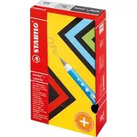 Stabilo worker+ colorful - Rollerball Pen 0.5 mm - Rood - Doos 10 stuks